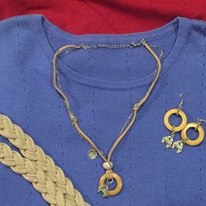 🦜 Original Wood and Suede Lovebird Necklace